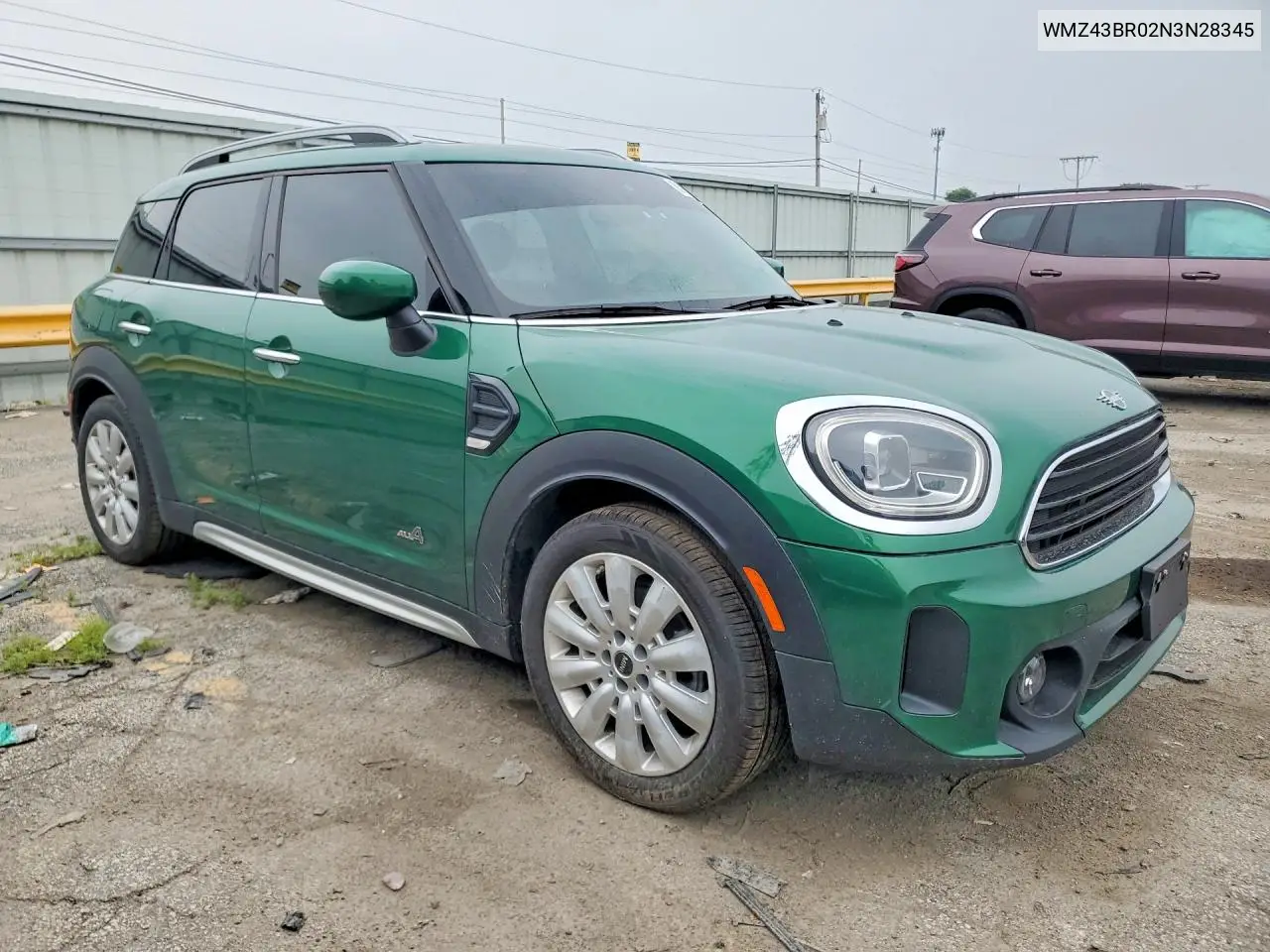 2022 Mini Cooper Countryman All4 VIN: WMZ43BR02N3N28345 Lot: 60196916