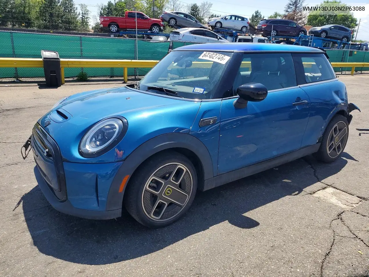 2022 Mini Cooper Se VIN: WMW13DJ03N2P63088 Lot: 60302746