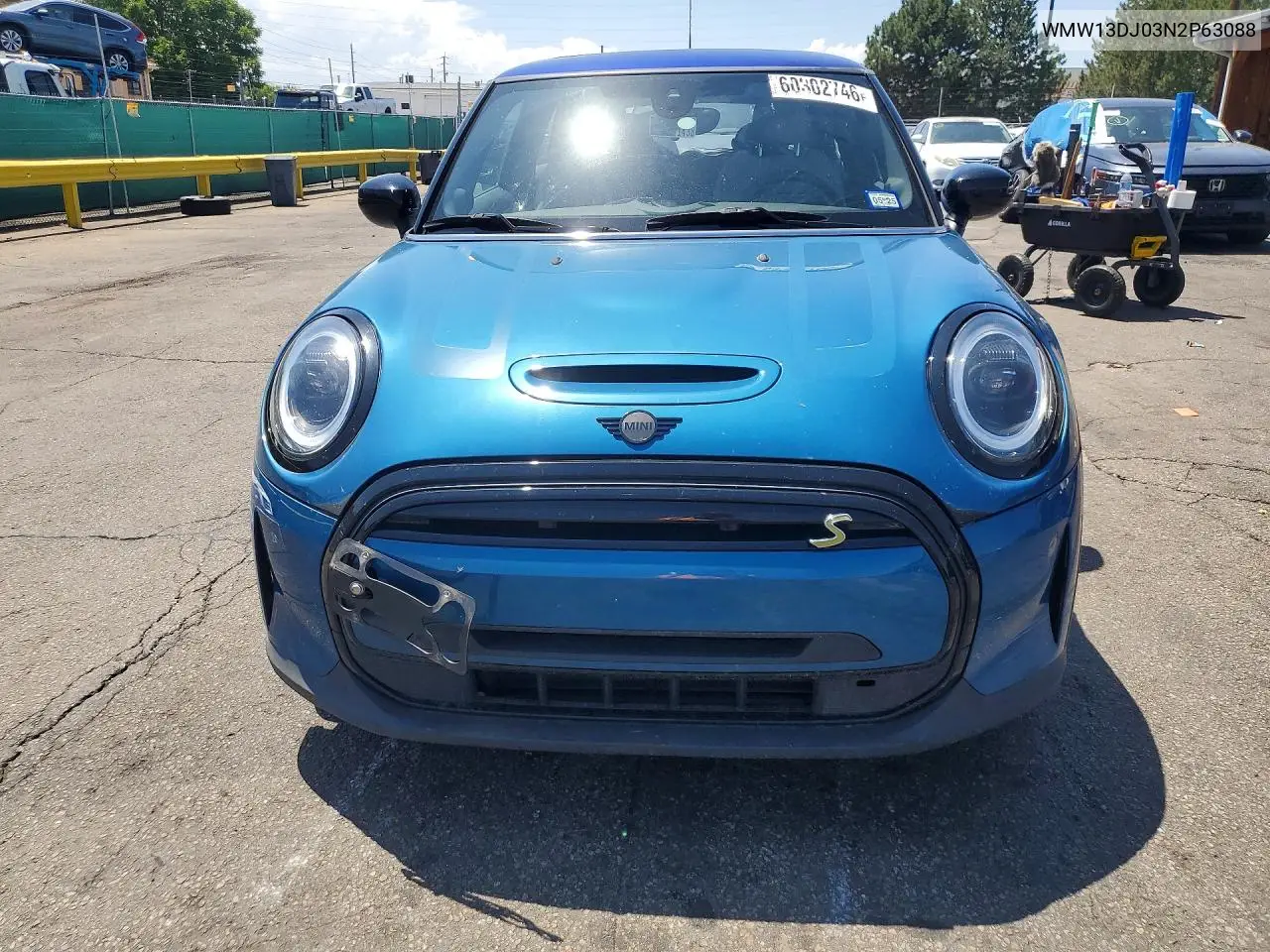 2022 Mini Cooper Se VIN: WMW13DJ03N2P63088 Lot: 60302746