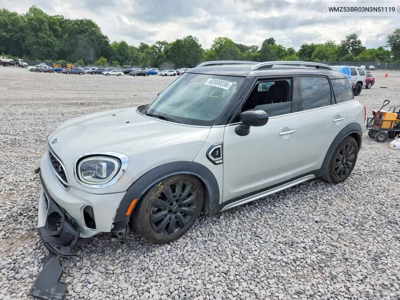 2022 Mini Cooper S Countryman VIN: WMZ53BR03N3N51119 Lot: 60988036
