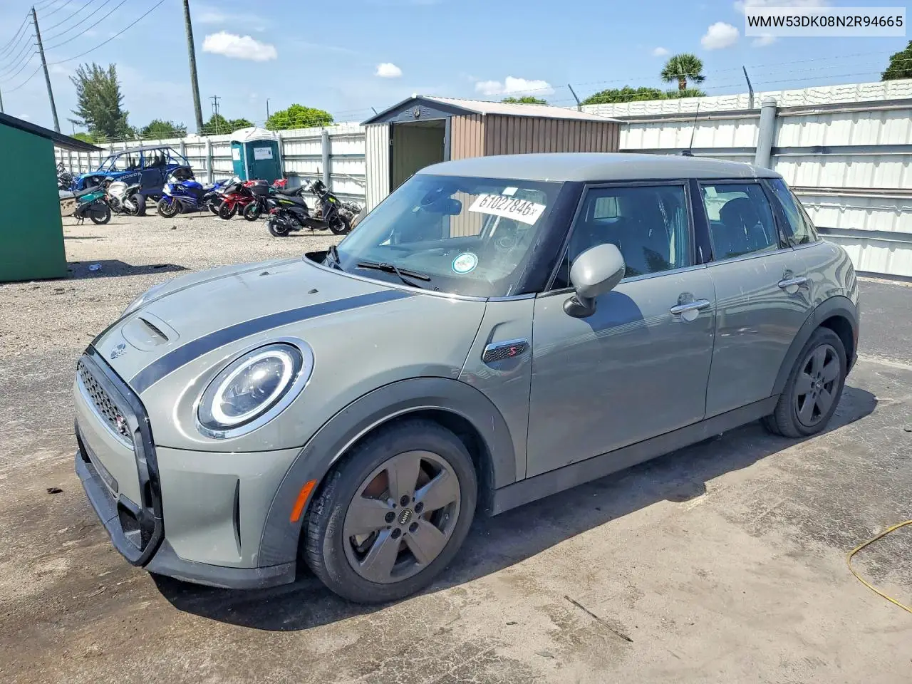2022 Mini Cooper S VIN: WMW53DK08N2R94665 Lot: 61027846