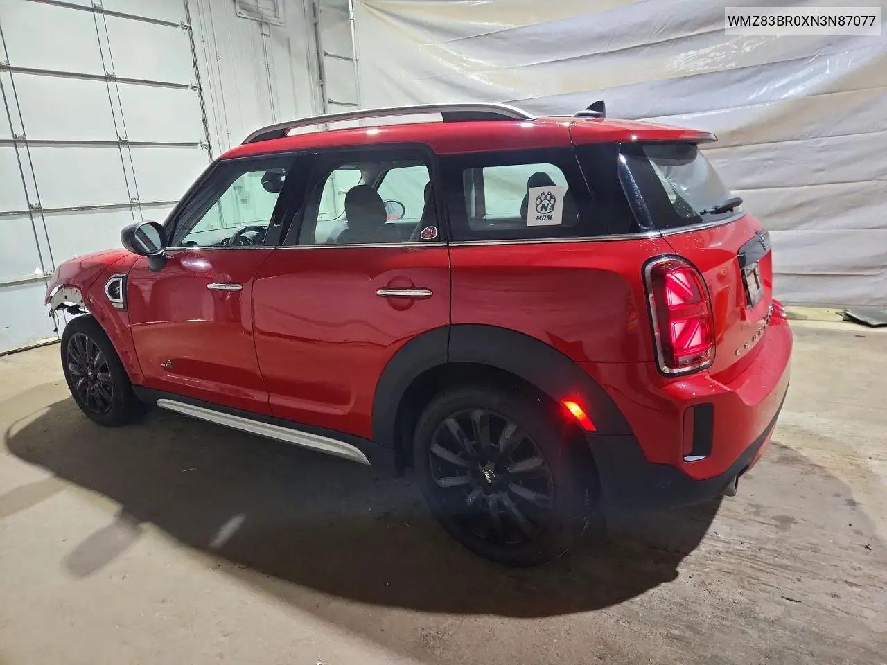 2022 Mini Cooper S Countryman All4 VIN: WMZ83BR0XN3N87077 Lot: 61528526