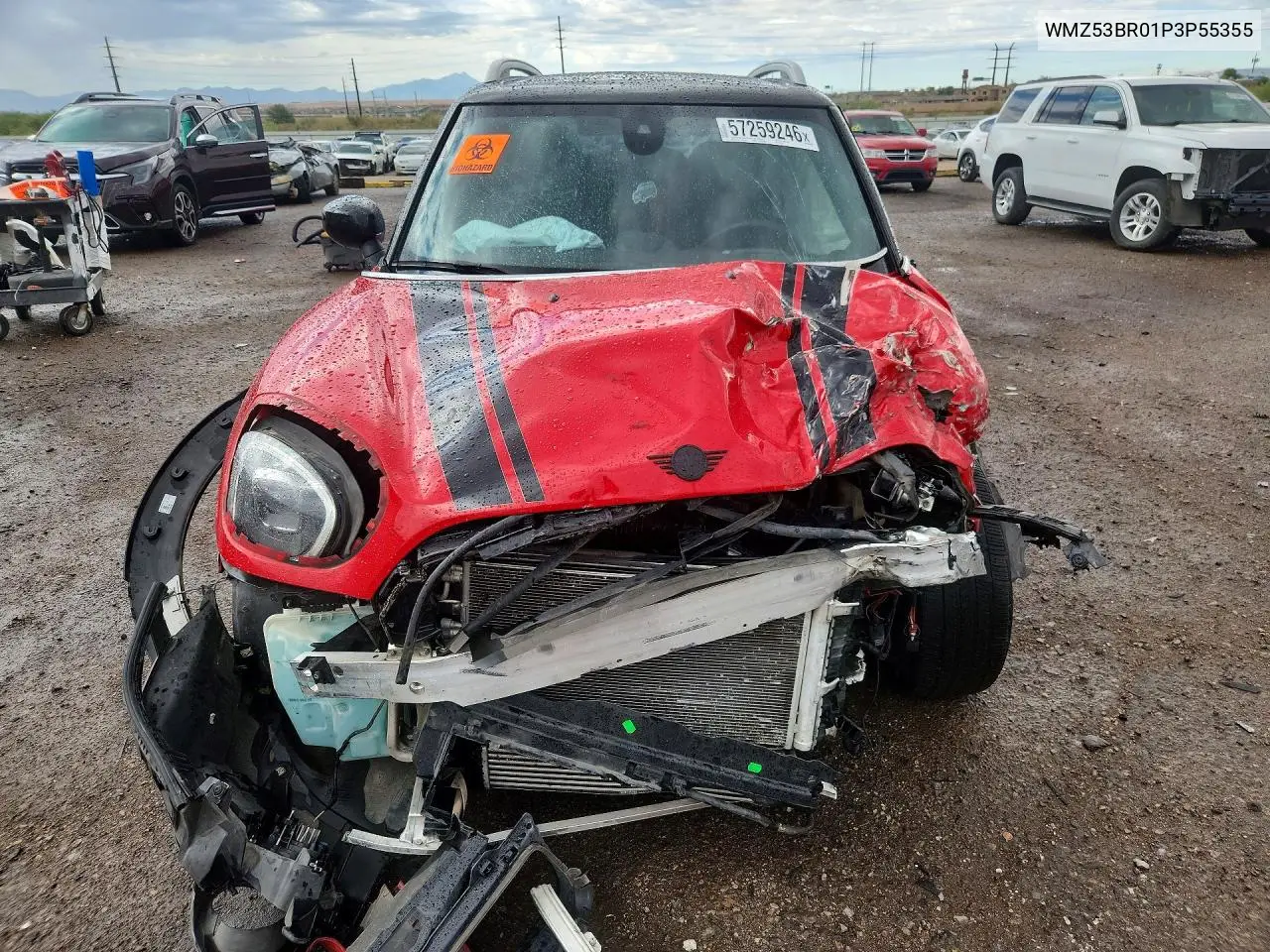 2023 Mini Cooper S Countryman VIN: WMZ53BR01P3P55355 Lot: 57259246