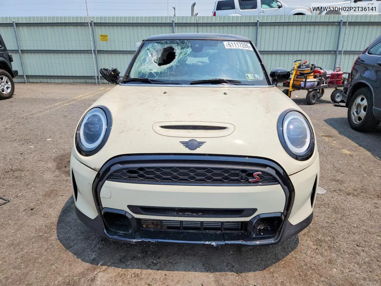 2023 Mini Cooper S VIN: WMW53DH02P2T36141 Lot: 61117286