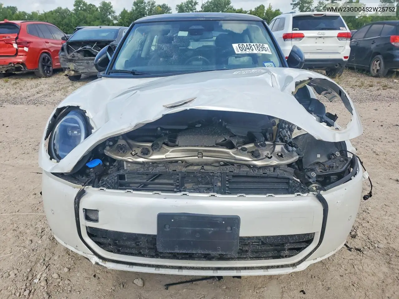 2025 Mini Cooper S VIN: WMW23GD04S2W25752 Lot: 60481896