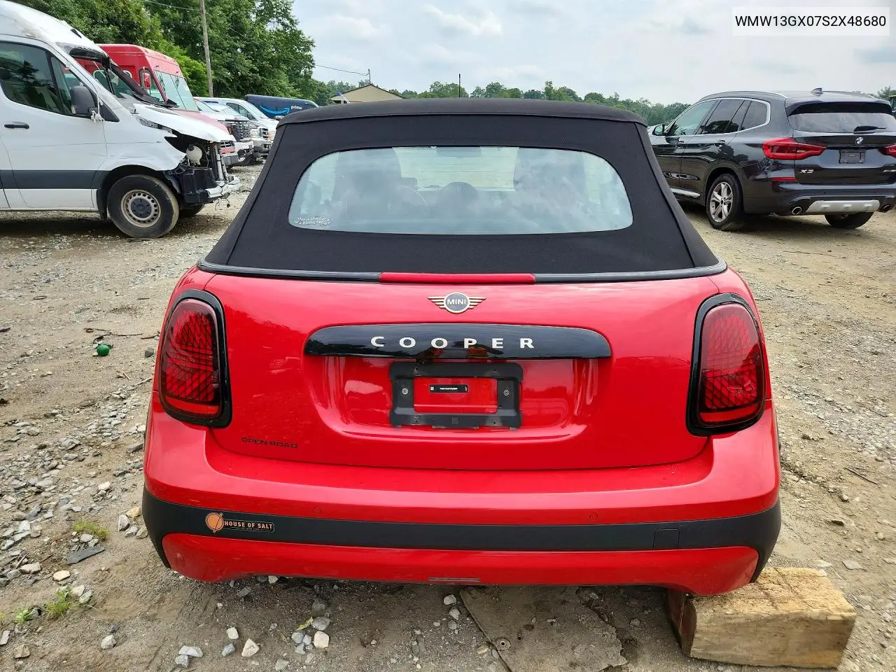 2025 Mini Cooper VIN: WMW13GX07S2X48680 Lot: 60614436