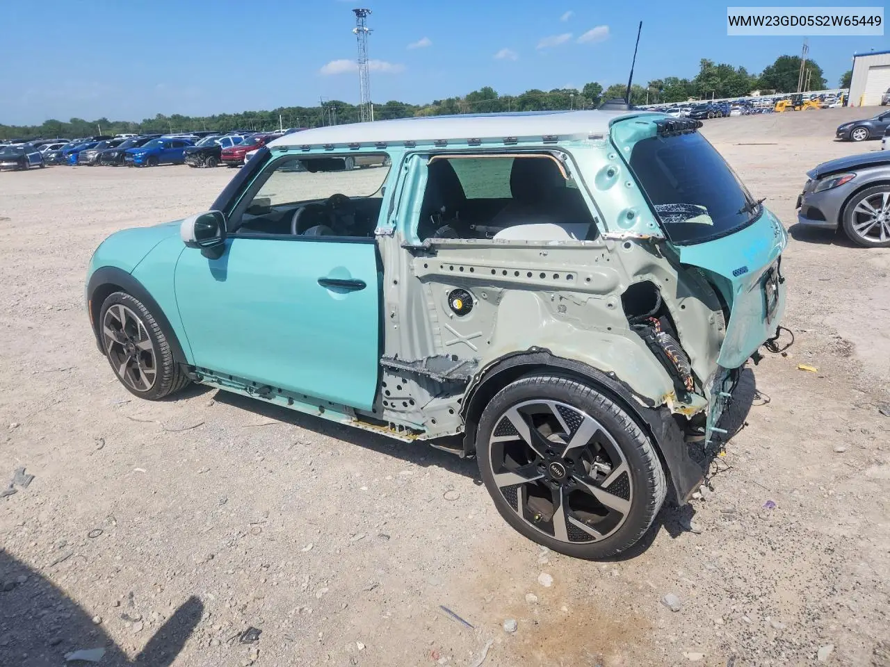 2025 Mini Cooper S VIN: WMW23GD05S2W65449 Lot: 60837846