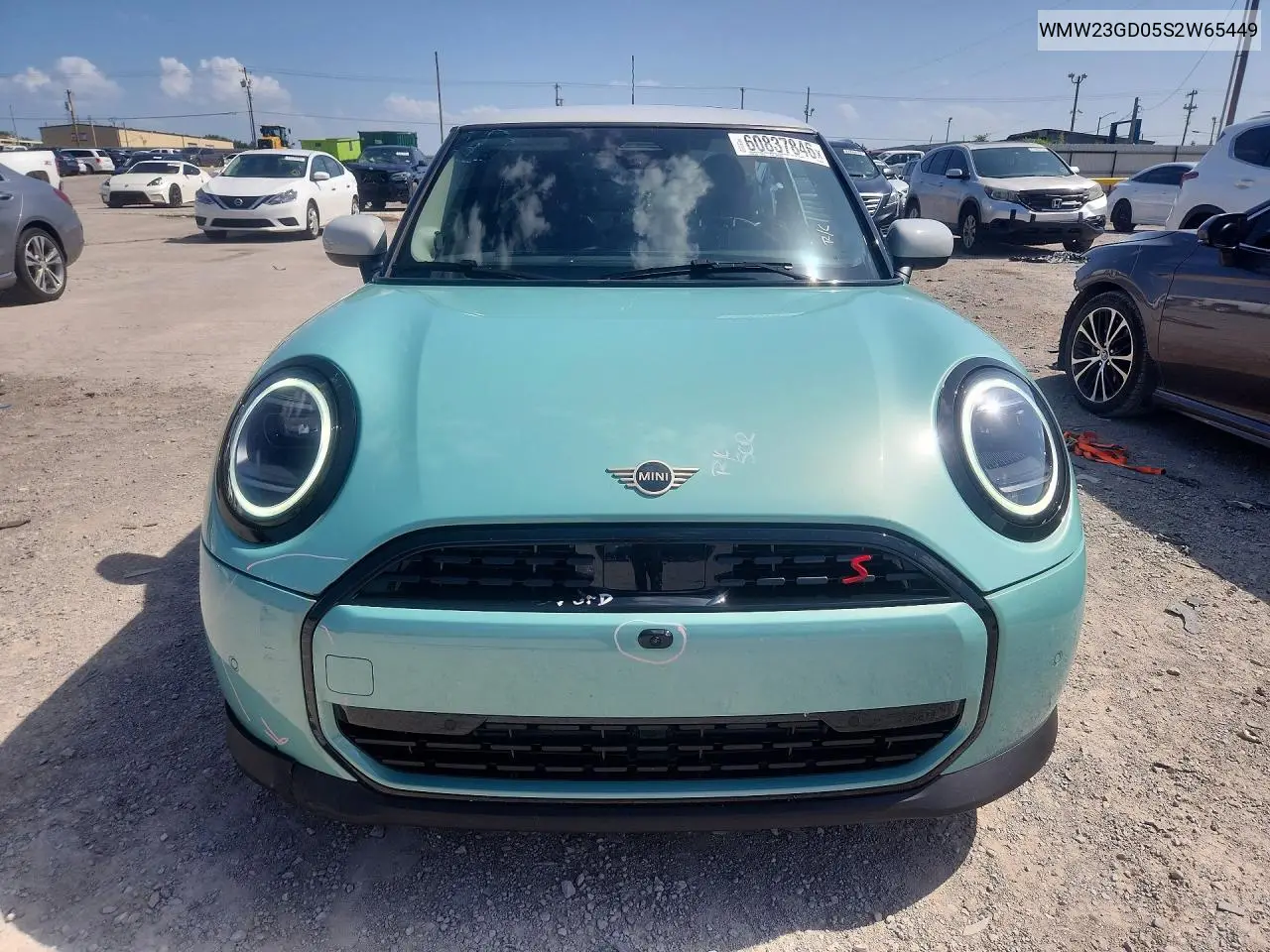 2025 Mini Cooper S VIN: WMW23GD05S2W65449 Lot: 60837846