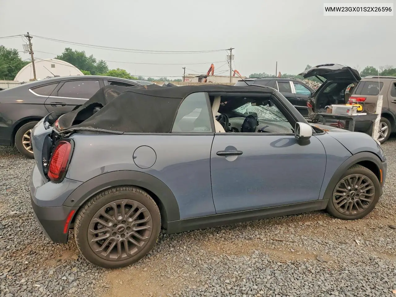 2025 Mini Cooper S VIN: WMW23GX01S2X26596 Lot: 61011326