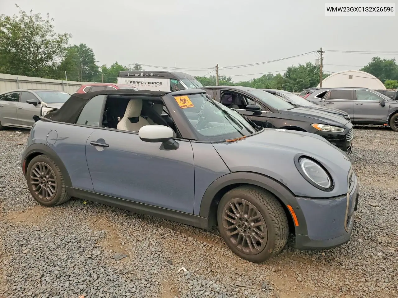 2025 Mini Cooper S VIN: WMW23GX01S2X26596 Lot: 61011326