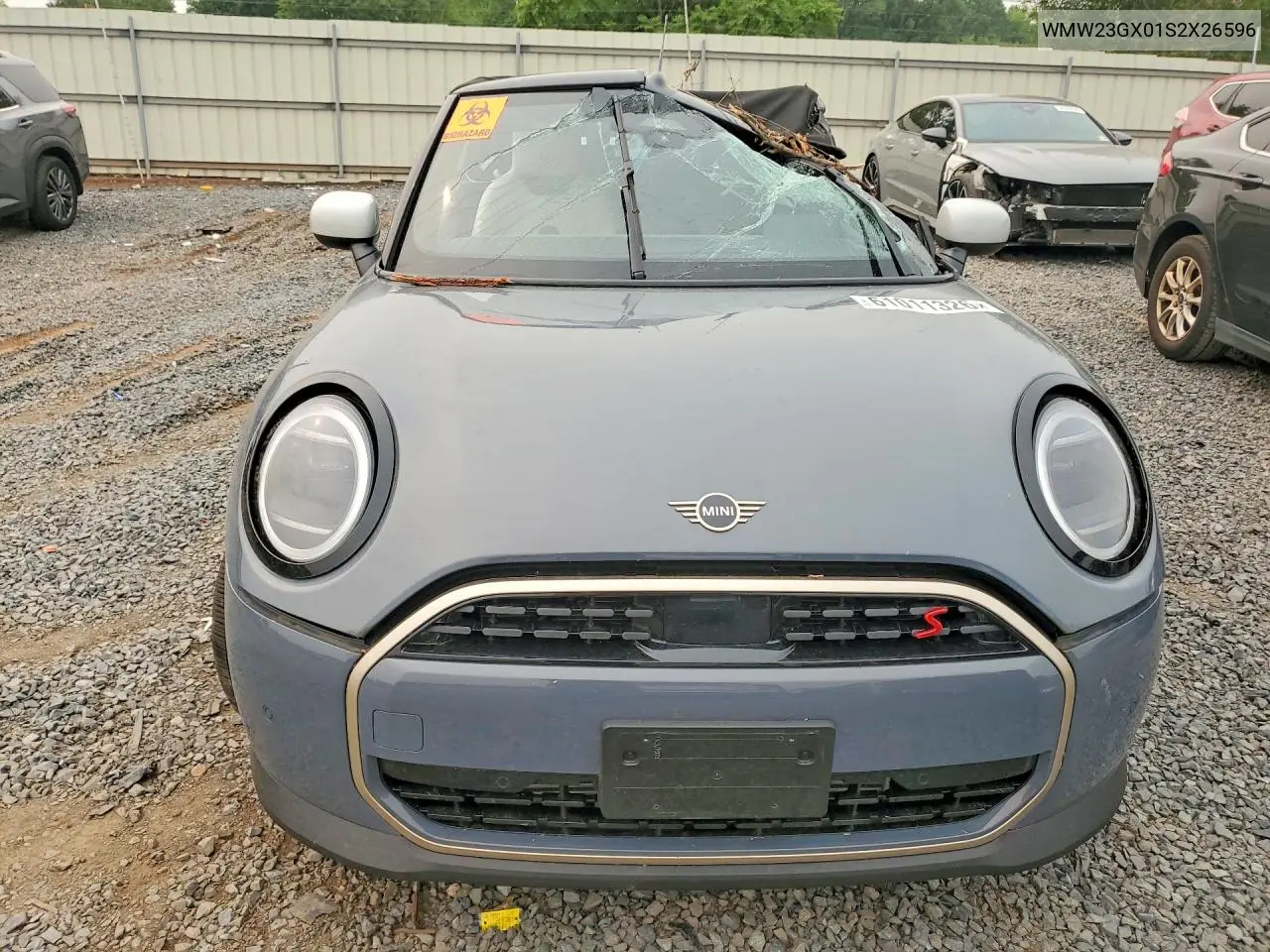2025 Mini Cooper S VIN: WMW23GX01S2X26596 Lot: 61011326