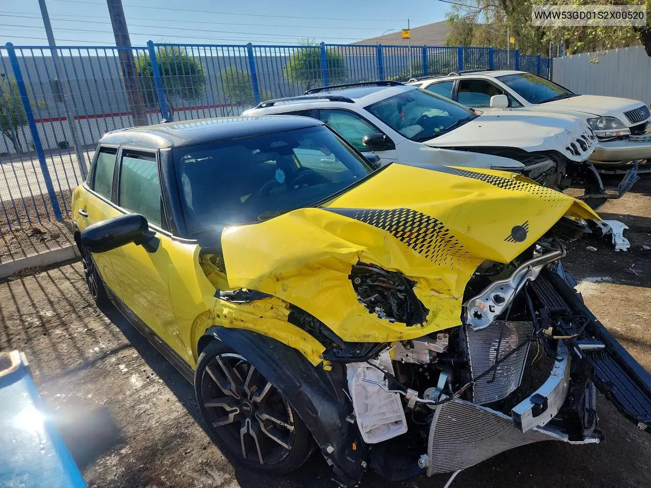 2025 Mini Cooper S VIN: WMW53GD01S2X00520 Lot: 62164626