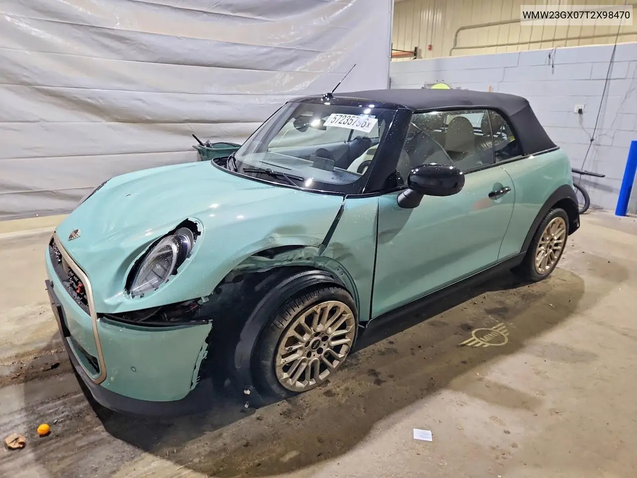 2026 Mini Cooper S VIN: WMW23GX07T2X98470 Lot: 57235796