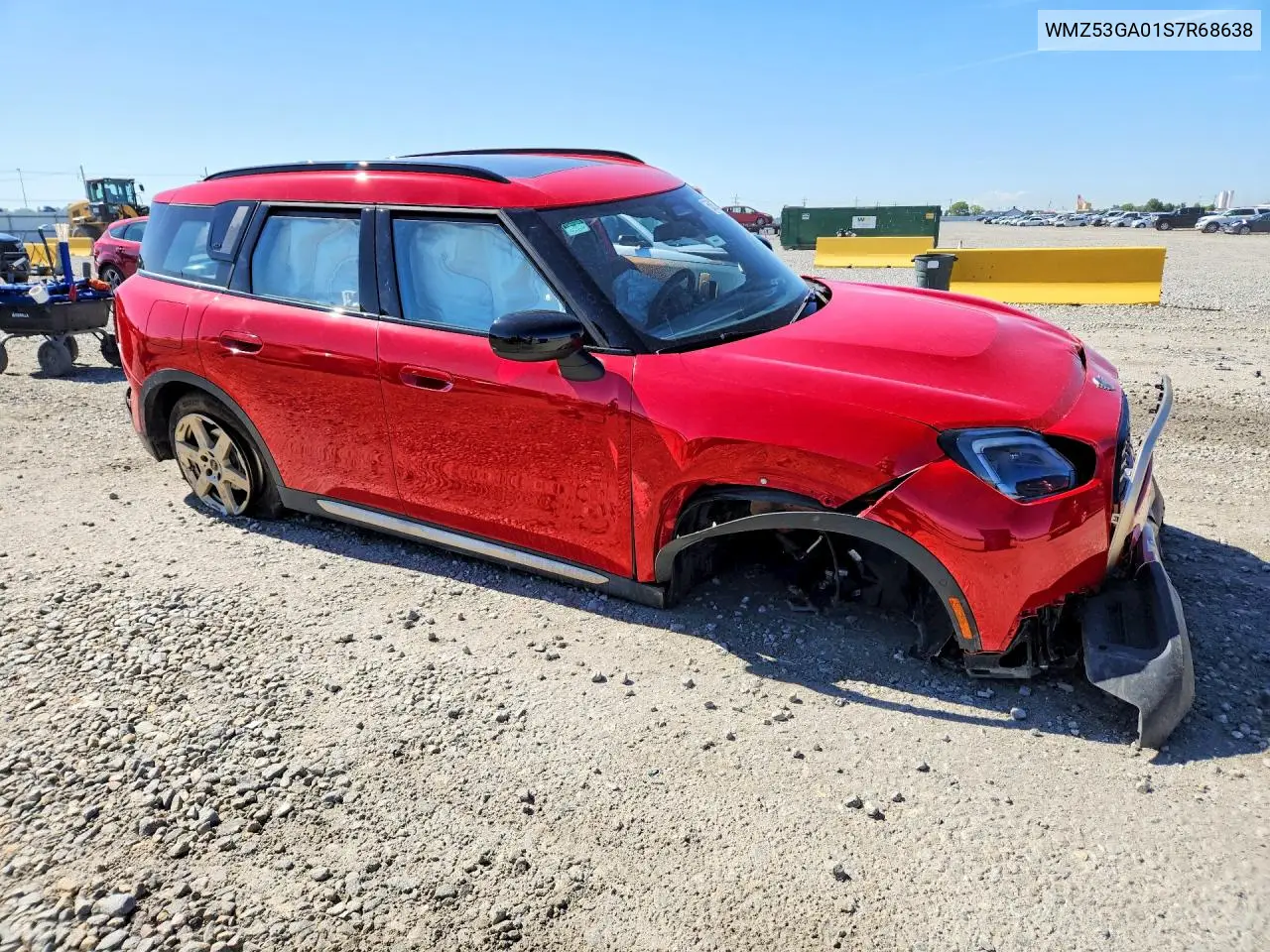 2025 Mini Countryman Se All4 VIN: WMZ53GA01S7R68638 Lot: 55917746