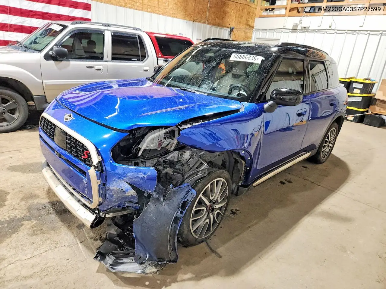 2025 Mini Countryman S All4 VIN: WMZ23GA03S7P27599 Lot: 60886836