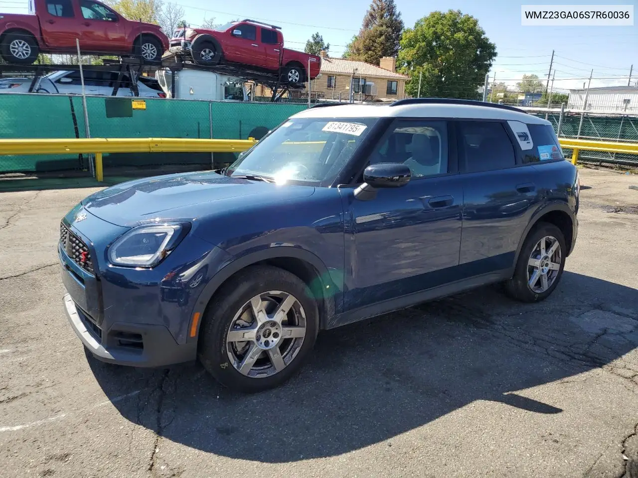 2025 Mini Countryman S All4 VIN: WMZ23GA06S7R60036 Lot: 81341795
