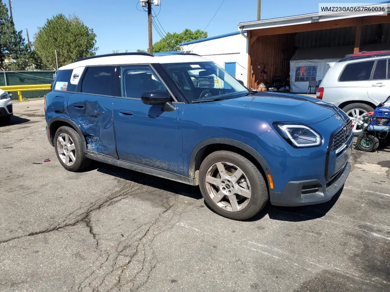 2025 Mini Countryman S All4 VIN: WMZ23GA06S7R60036 Lot: 81341795