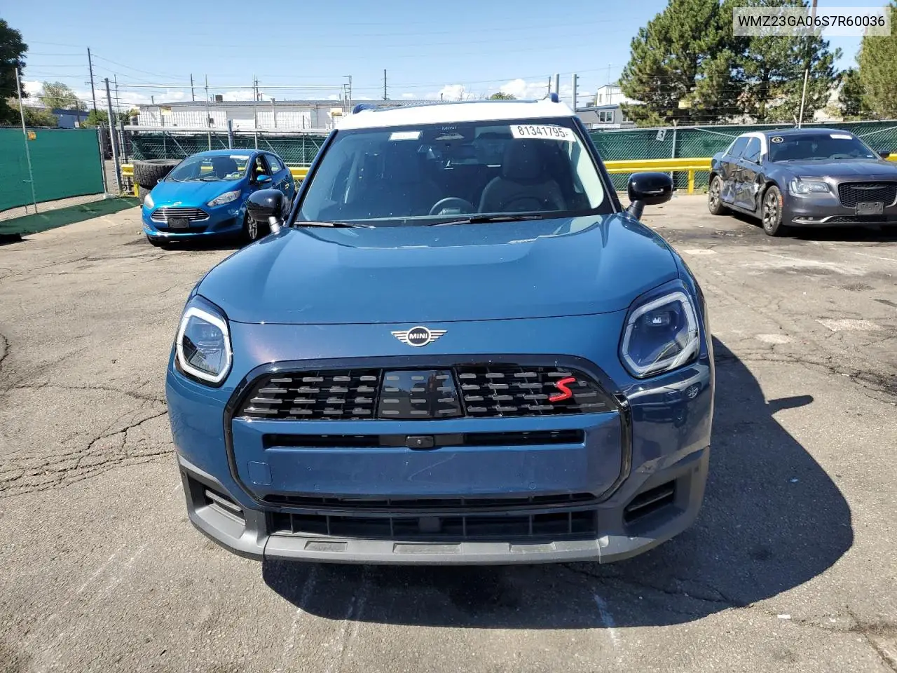 2025 Mini Countryman S All4 VIN: WMZ23GA06S7R60036 Lot: 81341795