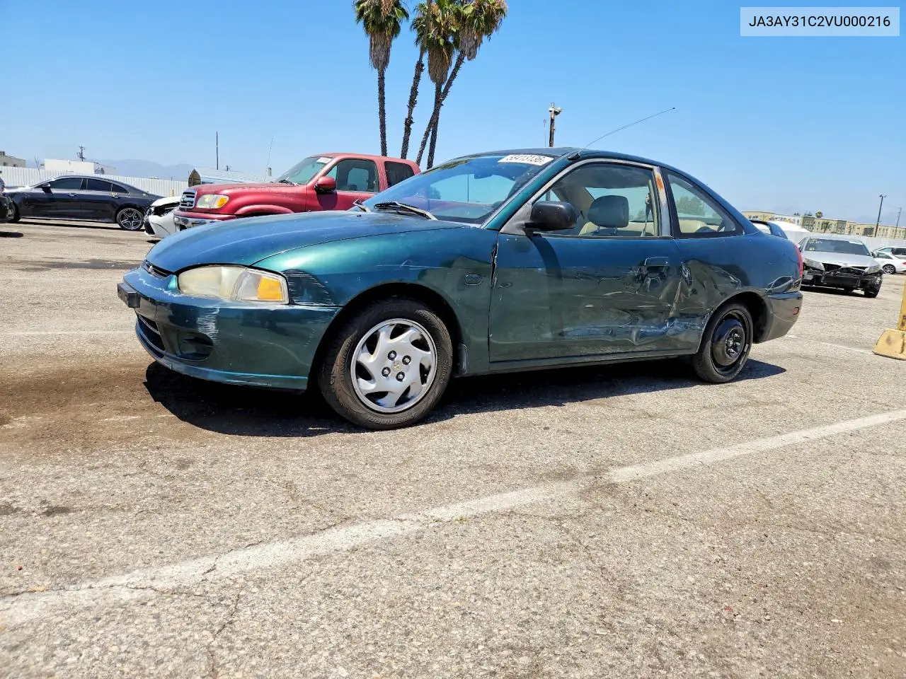 1997 Mitsubishi Mirage Ls VIN: JA3AY31C2VU000216 Lot: 58413136