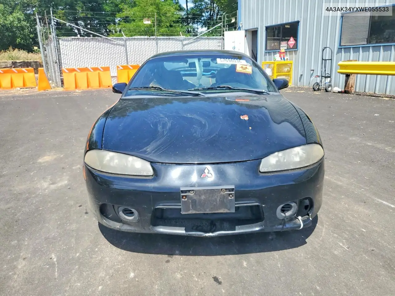 1998 Mitsubishi Eclipse VIN: 4A3AK34YXWE055533 Lot: 57698036