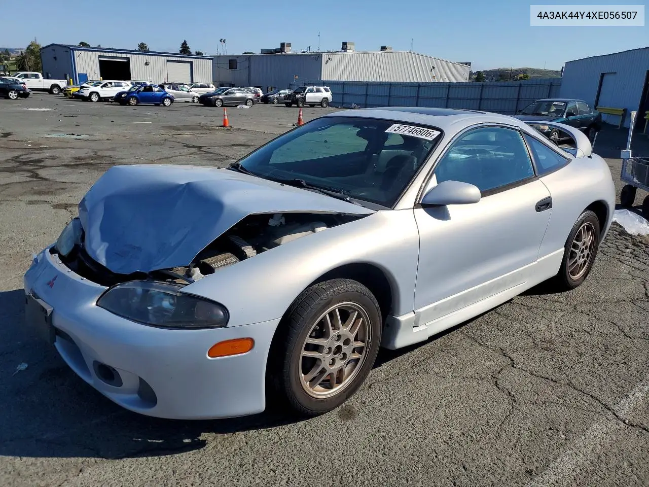 1999 Mitsubishi Eclipse Gs VIN: 4A3AK44Y4XE056507 Lot: 57746806