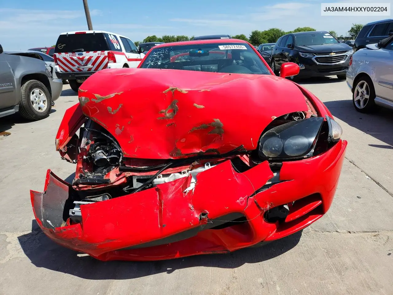 1999 Mitsubishi 3000 Gt VIN: JA3AM44HXXY002204 Lot: 58572466