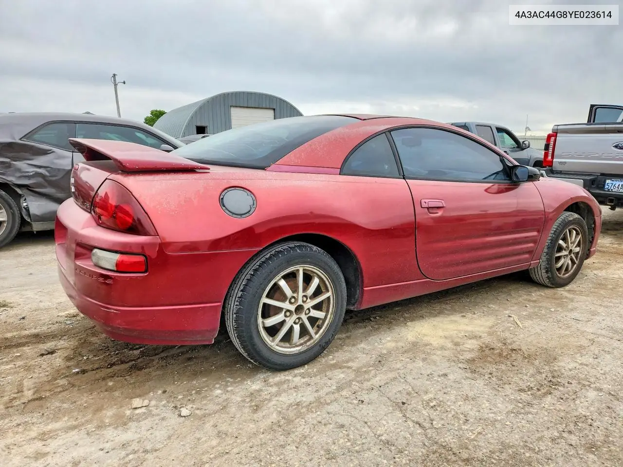 2000 Mitsubishi Eclipse Gs VIN: 4A3AC44G8YE023614 Lot: 51670586