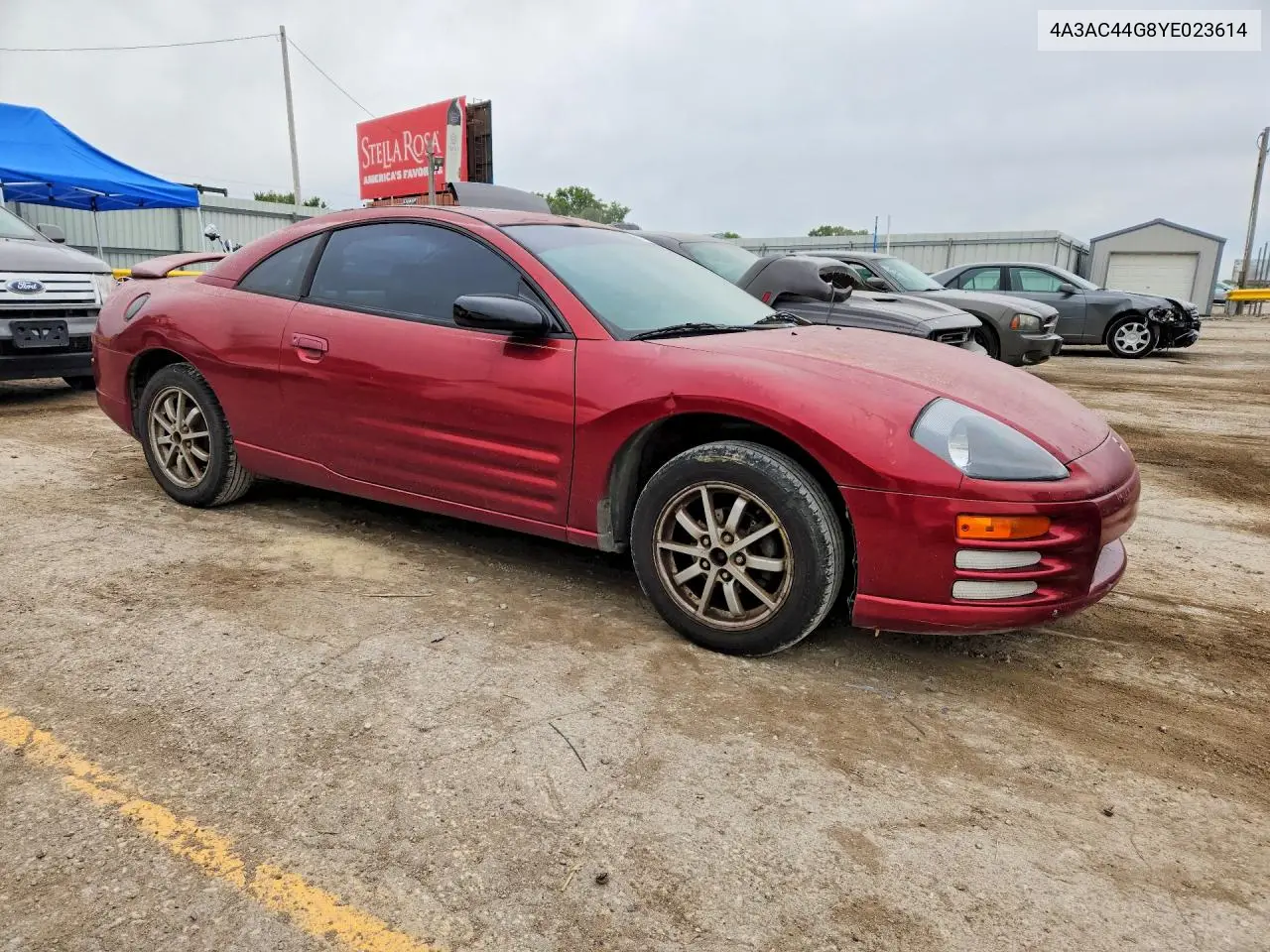 2000 Mitsubishi Eclipse Gs VIN: 4A3AC44G8YE023614 Lot: 51670586