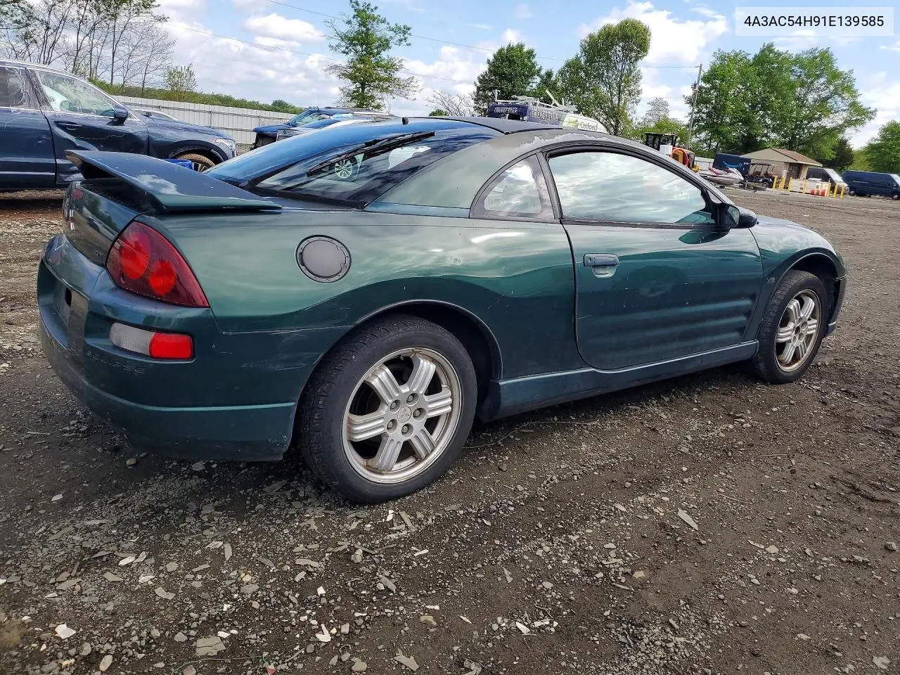 2001 Mitsubishi Eclipse Gt VIN: 4A3AC54H91E139585 Lot: 52666186