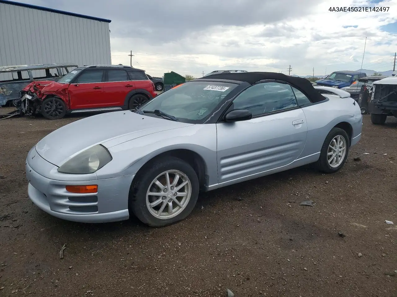 2001 Mitsubishi Eclipse Spyder Gs VIN: 4A3AE45G21E142497 Lot: 57437736