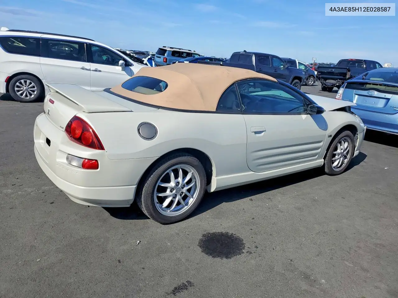 2002 Mitsubishi Eclipse Spyder Gt VIN: 4A3AE85H12E028587 Lot: 50222936