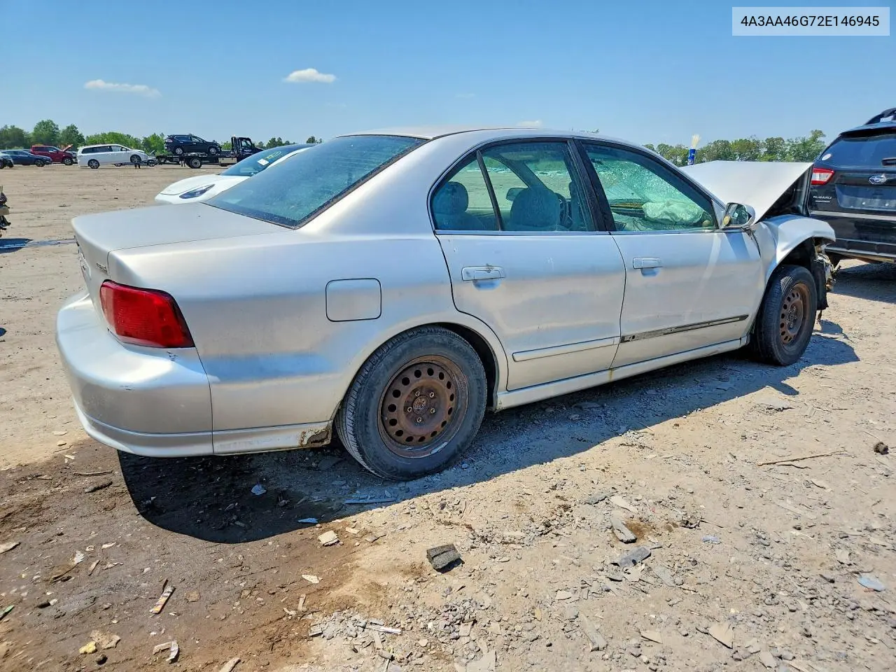 2002 Mitsubishi Galant Es VIN: 4A3AA46G72E146945 Lot: 53631626