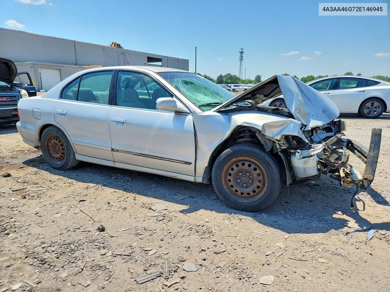 2002 Mitsubishi Galant Es VIN: 4A3AA46G72E146945 Lot: 53631626