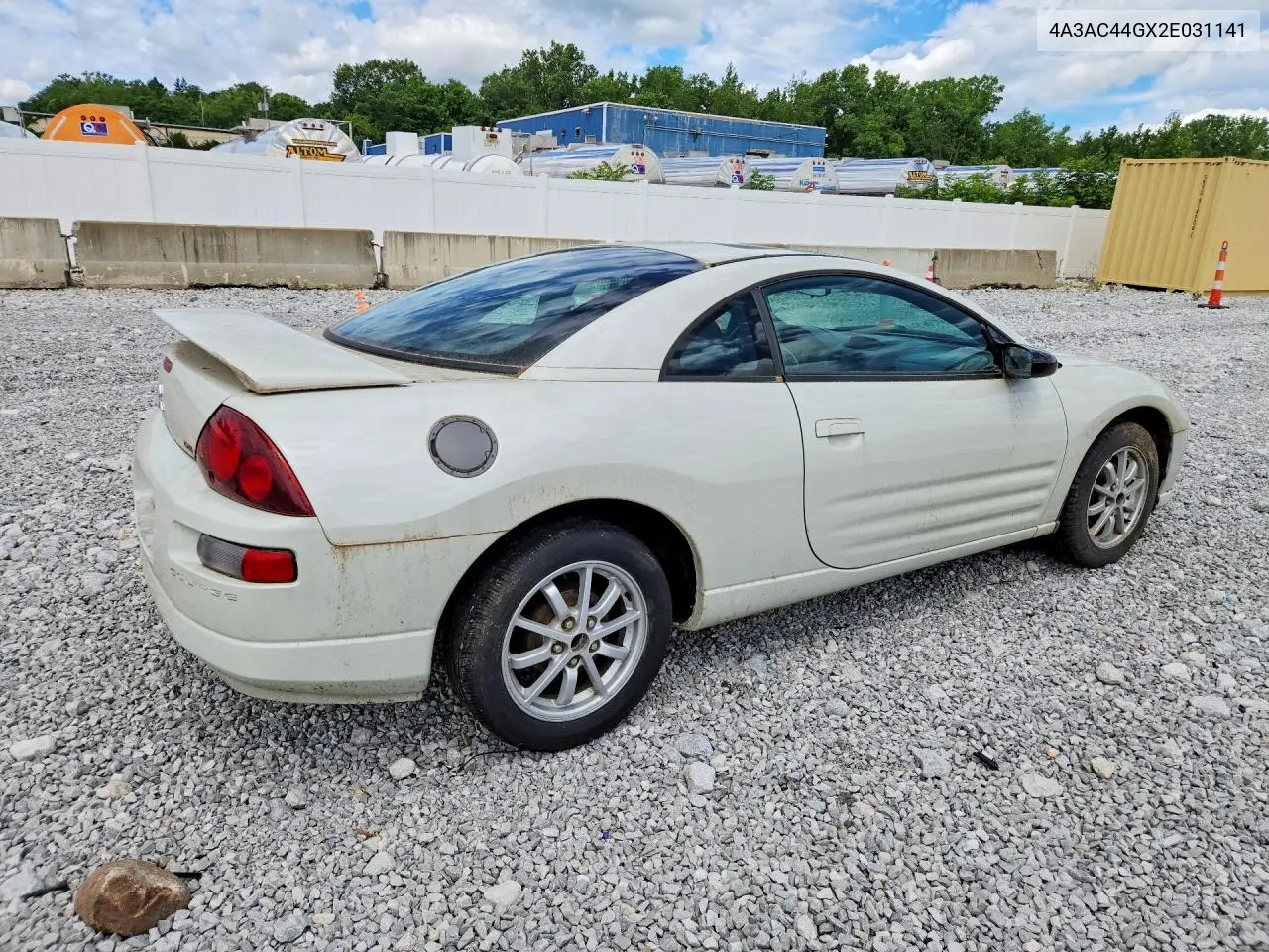 2002 Mitsubishi Eclipse Gs VIN: 4A3AC44GX2E031141 Lot: 56057246