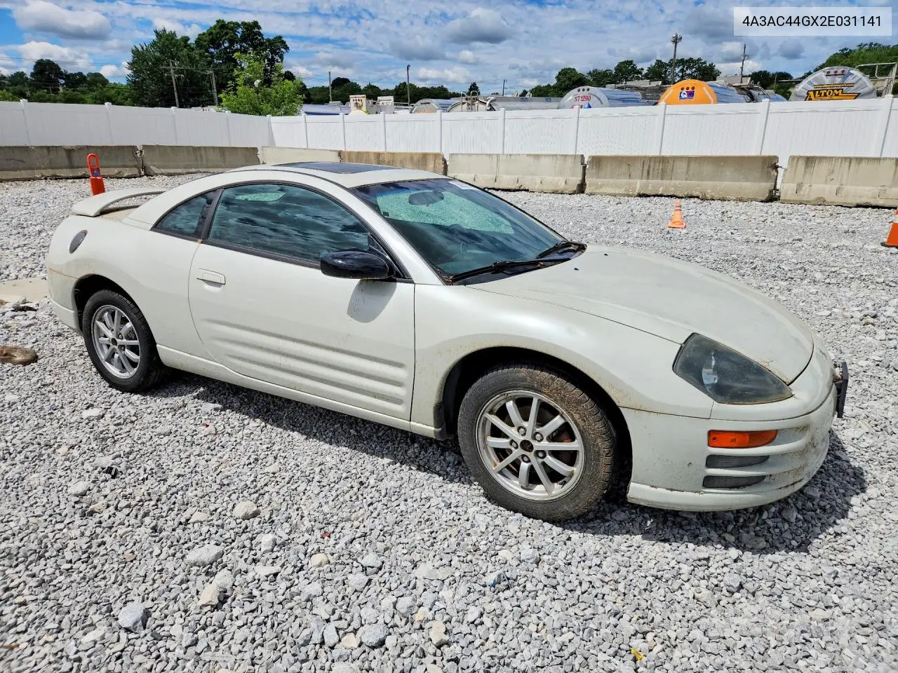 2002 Mitsubishi Eclipse Gs VIN: 4A3AC44GX2E031141 Lot: 56057246