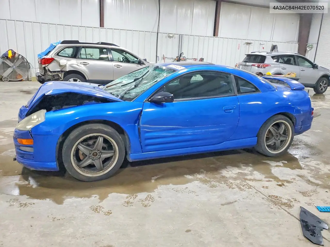 2002 Mitsubishi Eclipse Gt VIN: 4A3AC84H42E070520 Lot: 58574436