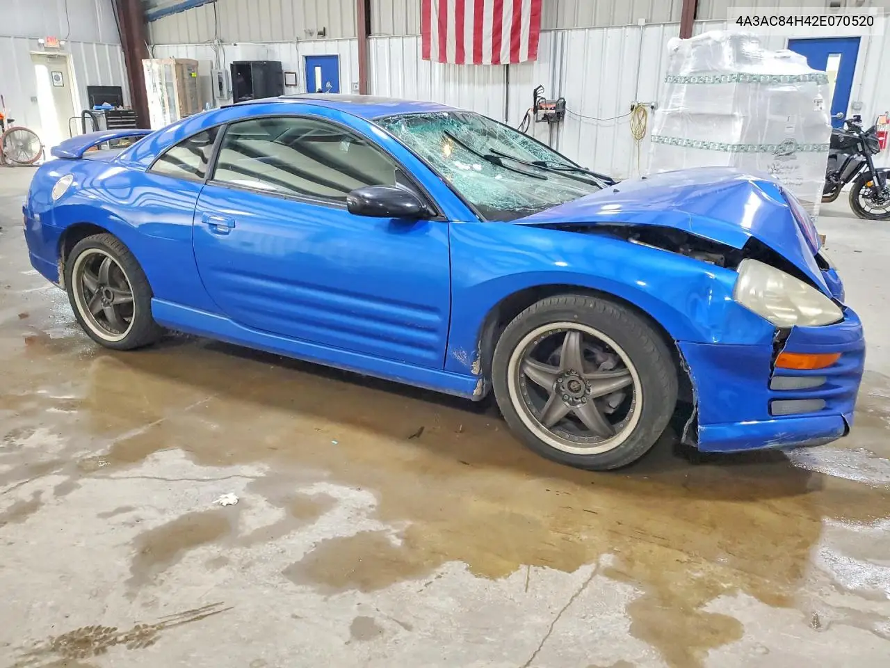 2002 Mitsubishi Eclipse Gt VIN: 4A3AC84H42E070520 Lot: 58574436