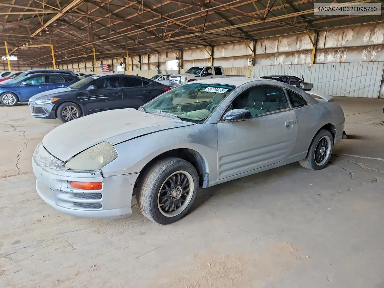 2002 Mitsubishi Eclipse Gs VIN: 4A3AC44G32E095750 Lot: 58744856
