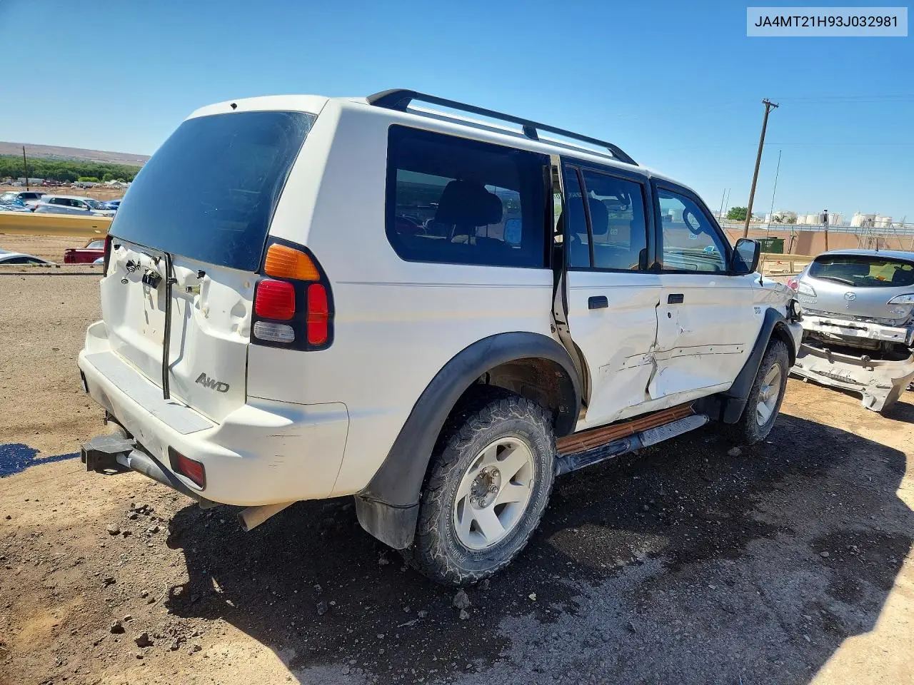 2003 Mitsubishi Montero Sport Es VIN: JA4MT21H93J032981 Lot: 52753186