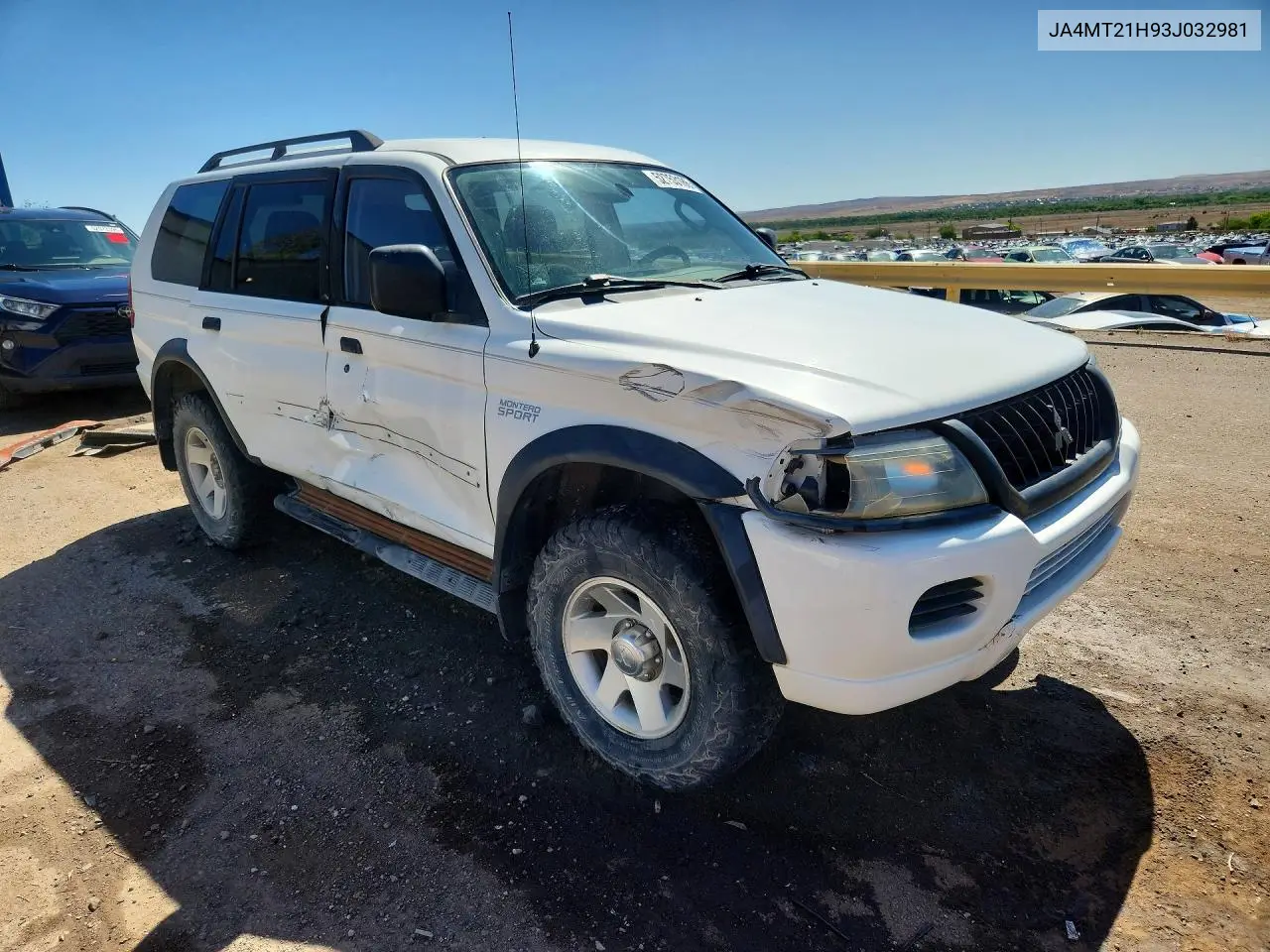 2003 Mitsubishi Montero Sport Es VIN: JA4MT21H93J032981 Lot: 52753186