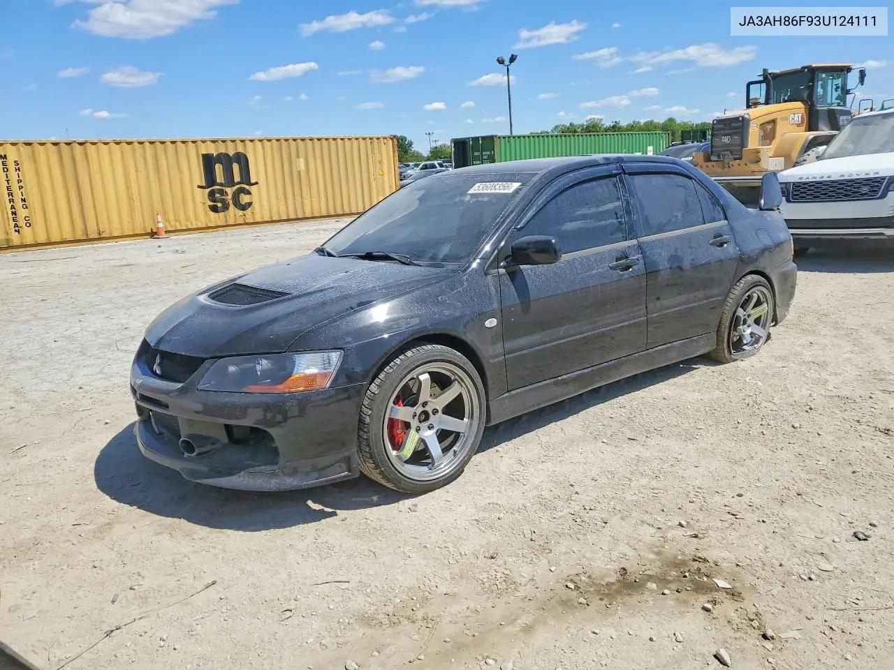 2003 Mitsubishi Lancer Evolution VIN: JA3AH86F93U124111 Lot: 53608356