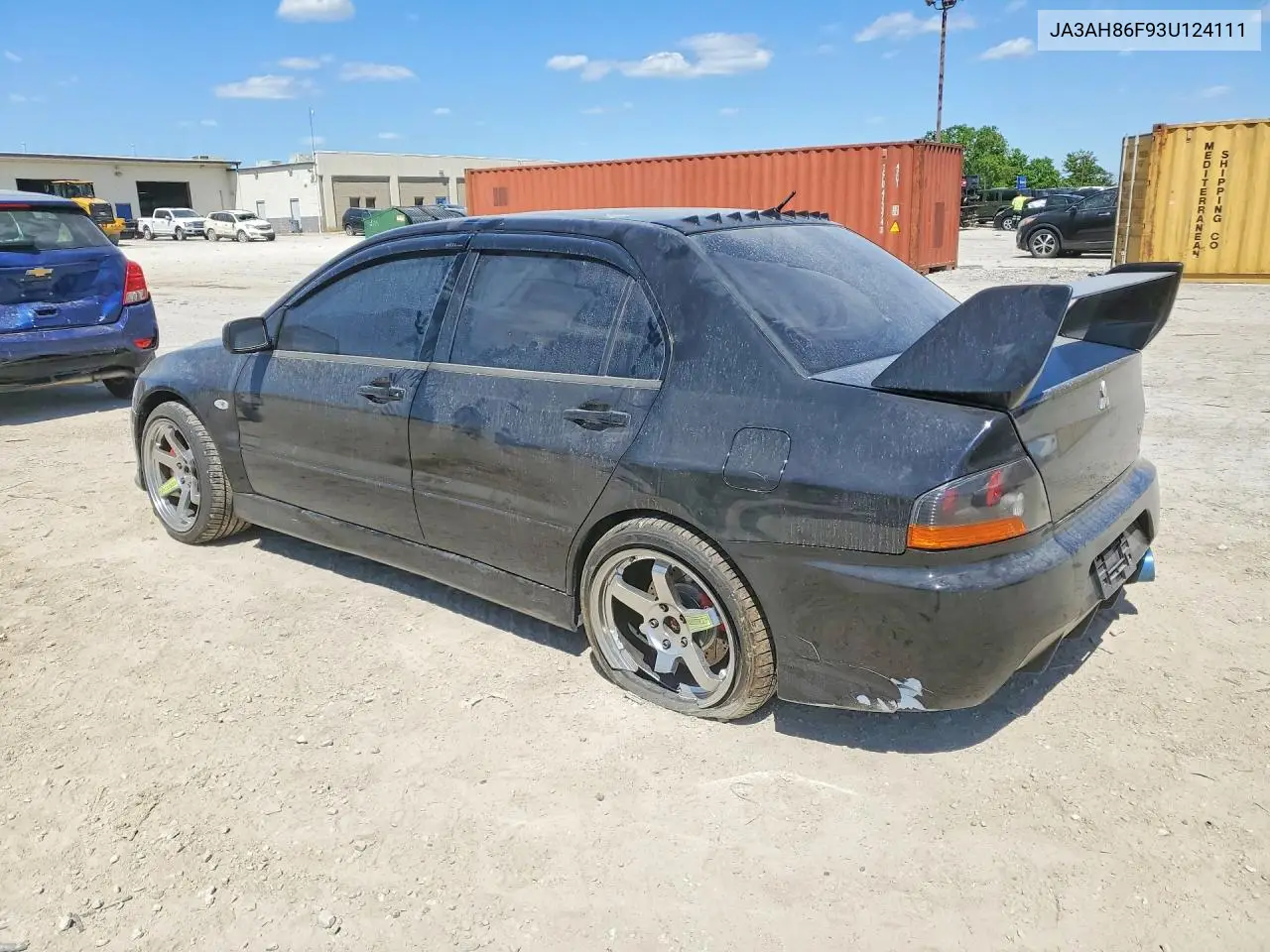 2003 Mitsubishi Lancer Evolution VIN: JA3AH86F93U124111 Lot: 53608356