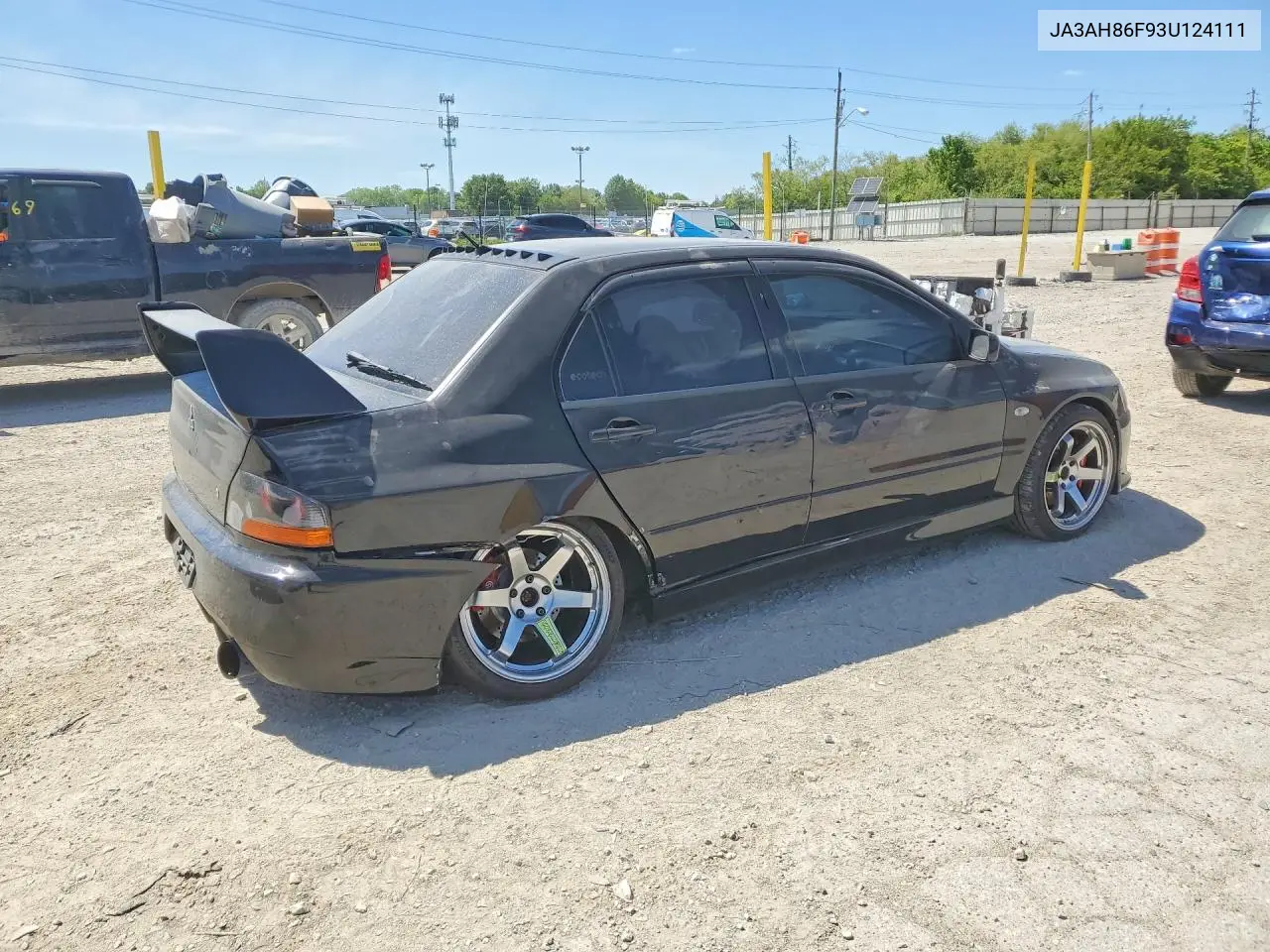 2003 Mitsubishi Lancer Evolution VIN: JA3AH86F93U124111 Lot: 53608356