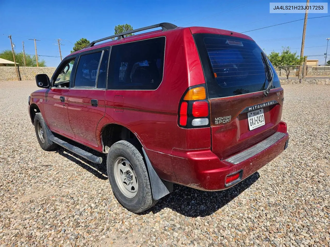 2003 Mitsubishi Montero Sport Es VIN: JA4LS21H23J017253 Lot: 55464256