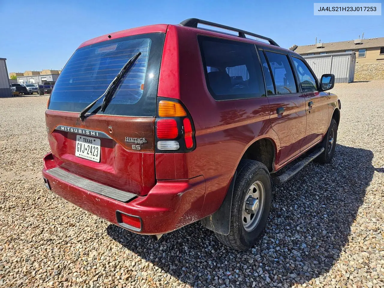 2003 Mitsubishi Montero Sport Es VIN: JA4LS21H23J017253 Lot: 55464256