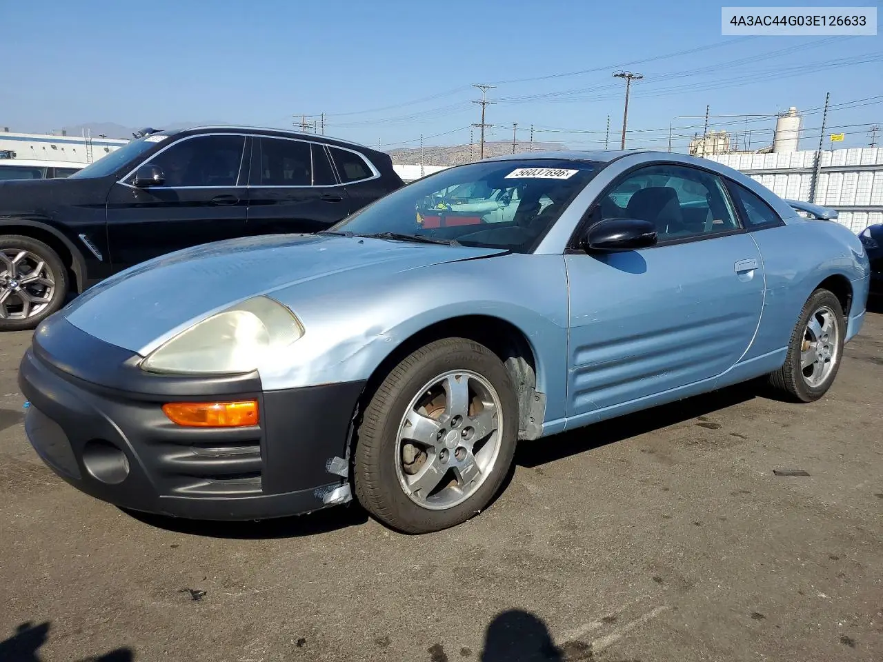 2003 Mitsubishi Eclipse Gs VIN: 4A3AC44G03E126633 Lot: 56037696