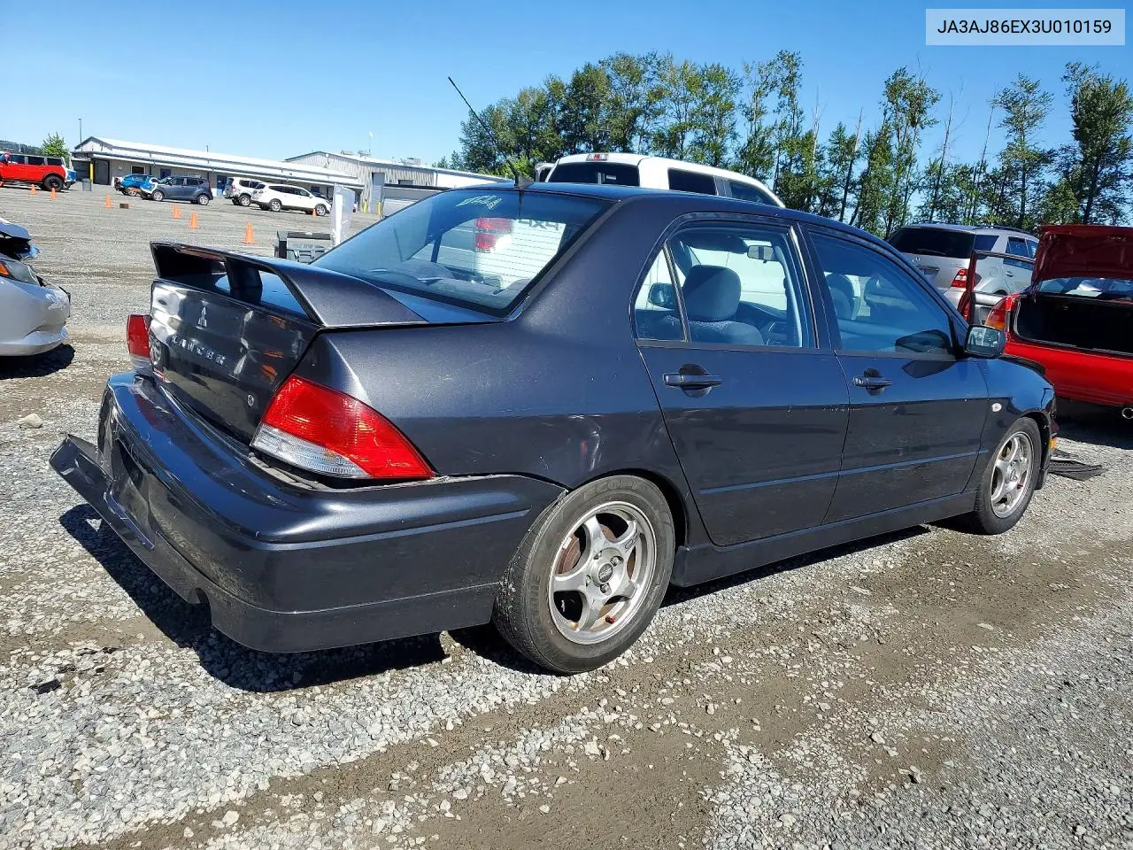 2003 Mitsubishi Lancer Oz Rally VIN: JA3AJ86EX3U010159 Lot: 56951216