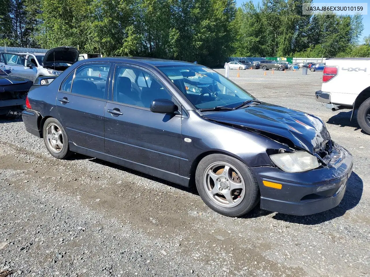 2003 Mitsubishi Lancer Oz Rally VIN: JA3AJ86EX3U010159 Lot: 56951216