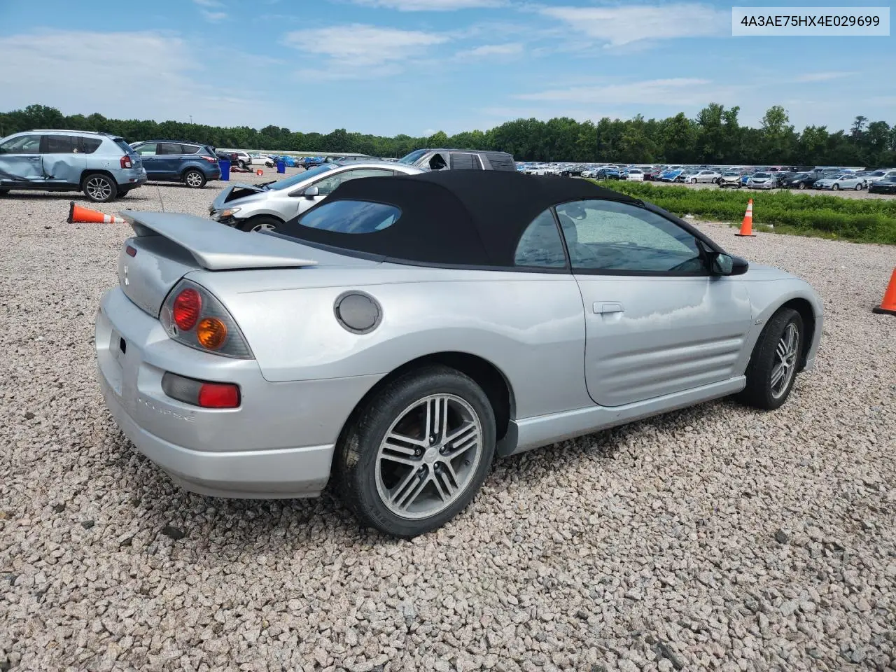 2004 Mitsubishi Eclipse Spyder Gts VIN: 4A3AE75HX4E029699 Lot: 59087746