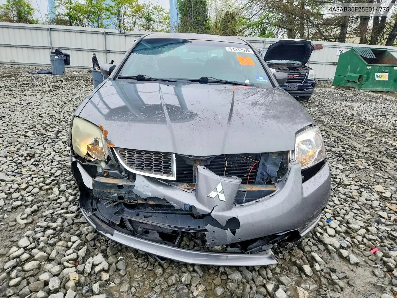 2005 Mitsubishi Galant Es Medium VIN: 4A3AB36F25E014775 Lot: 51512576